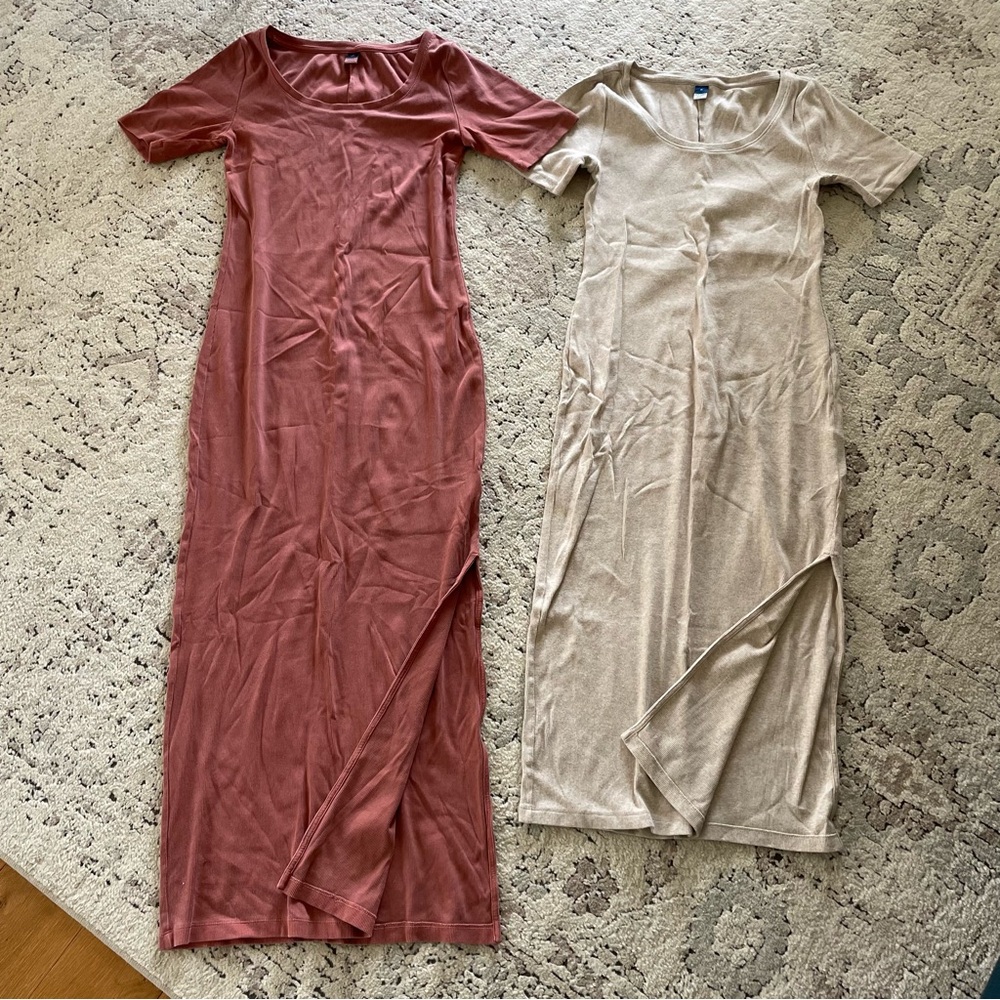 Women’s Old Navy Ribbed Midi Dresses - Size M & M Tall
